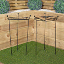 Tom Chambers Cottage Heavy Duty Black Metal Steel Herbaceous Garden Plant Support Grow Through Small 60cm X 35cm