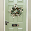 40cm Hanging Christmas Winter Berry Wreath with Seasonal Foliage