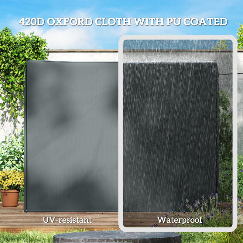 Outsunny 3 Seater Garden Swing Cover, Windproof and Anti-UV