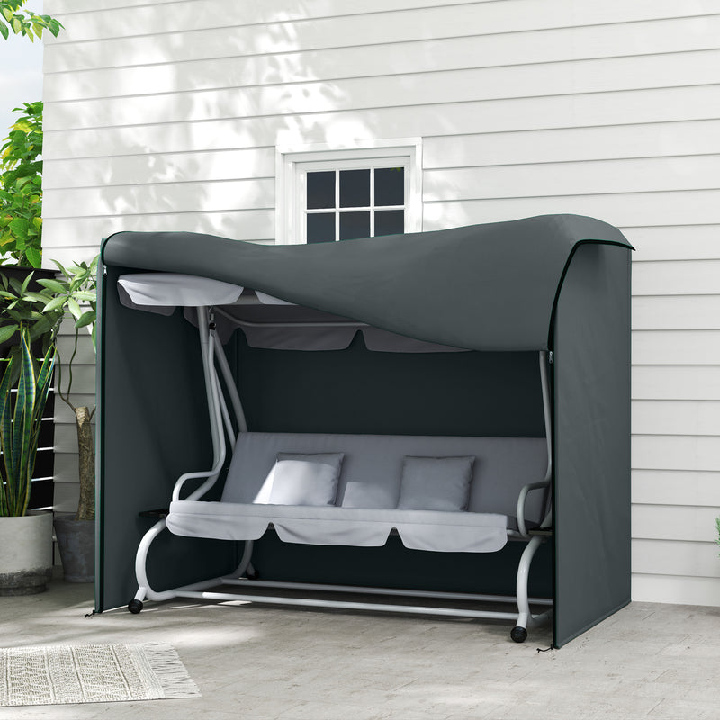 Outsunny 3 Seater Garden Swing Cover, Windproof and Anti-UV