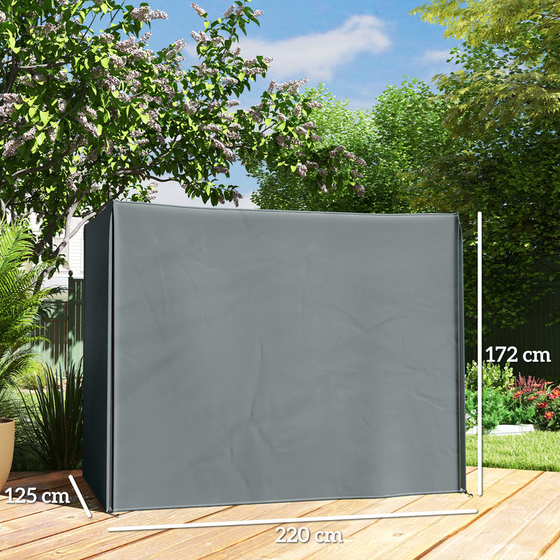 Outsunny 3 Seater Garden Swing Cover, Windproof and Anti-UV