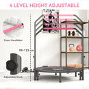 HOMCOM 40" Foldable Mini Fitness Trampoline W/ Foam Handle 122 CM