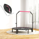 HOMCOM 40" Foldable Mini Fitness Trampoline W/ Foam Handle 122 CM