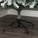 7ft (2.1m) Snowy Imperial Pine Green Fir Christmas Tree with Metal Stand
