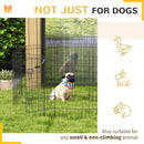 PawHut 8 Panel DIY Dog Pen With Door For Indoor/Outdoor Use, 76cm High