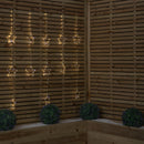 1.3m x 1.2m Light up Twinkling Star Christmas Curtain Light with White Mix LEDs