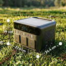 HOMCOM Portable Power Station With 600W AC/USB-A & USB-C Output