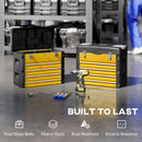 HOMCOM 4 Drawers Large Tool Box, Steel Toolbox With Handle