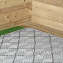 1.5m X 2.1m Alexandria Large Outdoor Alfresco Patio Rug Mat In Grey