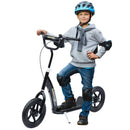 HOMCOM Teen Push Scooter -  Black