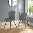 QUEBEC DINING CHAIR (X4 PER BOX) - GREY PU