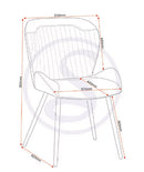 QUEBEC DINING CHAIR (X4 PER BOX) - GREY PU