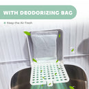 PawHut Cat Litter Box, Hooded Cat Litter Tray With Lid, Scoop, Green