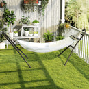 Outsunny 9ft Hammock Stand Adjustable with Non-Slip Feet, 250 kg Capacity