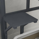 PawHut Outdoor Catio Cat House On Wheels With Platforms, Hammock