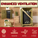 68cm x 1.2m Wooden Outdoor Garden Single Wheelie Bin Store Storage