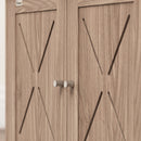 PawHut Cat Litter Box Enclosure, Litter Box Furniture, Walnut Brown