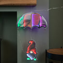 60cm Infinity Light up Hanging Parachute Gonk Christmas Decoration with Multi-Coloured LEDs