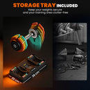 SPORTNOW 20 Kg Adjustable Dumbbells Set With Safety Locking Mechanism