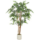 HOMCOM Artificial Ficus Tree, Faux Plant For Home Decor