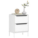 HOMCOM Chest of Drawers, Aluminium Handles, White