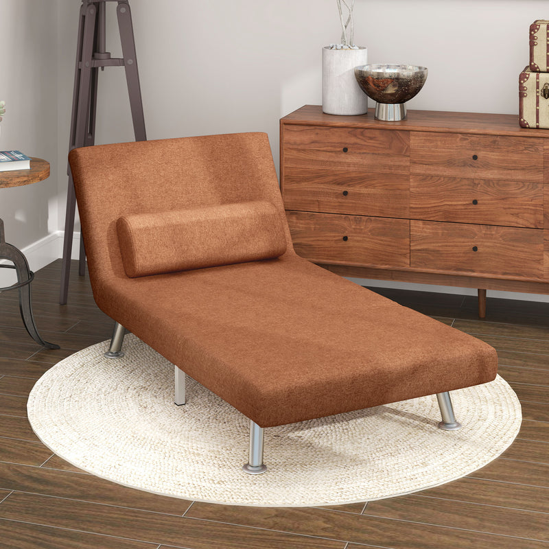HOMCOM Single Folding 5 Position Convertible Sleeper Chair Bed