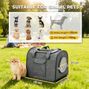 PawHut Soft Sided Cat Carrier Bag Foldable Portable With Shoulder Strap
