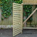 68cm x 1.2m Wooden Outdoor Garden Single Wheelie Bin Store Storage