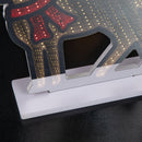 40cm Light up Reindeer Christmas Infinity Light with Red and Warm White LEDs