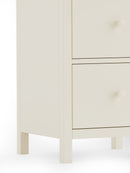 Coxmoor 2 Drawer Bedside - Ivory and Oak