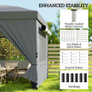 Outsunny 3 X 6 M Pop Up Gazebo, UPF50+ Wedding Party Tent Marquee, Dark Grey