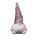 46cm Plush Christmas Bearded Gonk with Pink & Silver Sequined Hat Christmas Decoration