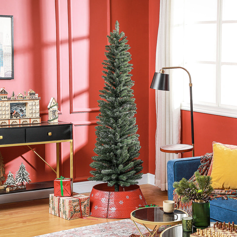 HOMCOM Artificial Pencil Christmas Tree With  Branches, Green