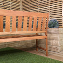 Cartmel 3 Seater Outdoor Wooden Garden Patio Bench