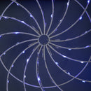 50cm Light Up Christmas Catherine Wheel With 96 Blue And White LEDs