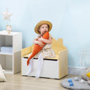 HOMCOM Kids Storage Bench - White