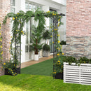 Outsunny Garden Arch Arbor for Decorative Climbing Plants Lawn Garden