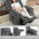 HOMCOM Power Lift Recliner Chair, Reclining Chair With Massage, Grey