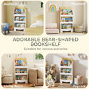 AIYAPLAY 3 Tier Kids Bookshelf Bear Theme Children Bookcase