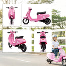 AIYAPLAY 24V Battery Powered Ride On Motorcycle With Manual Throttle, Pink