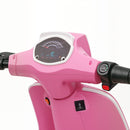 AIYAPLAY 24V Battery Powered Ride On Motorcycle With Manual Throttle, Pink