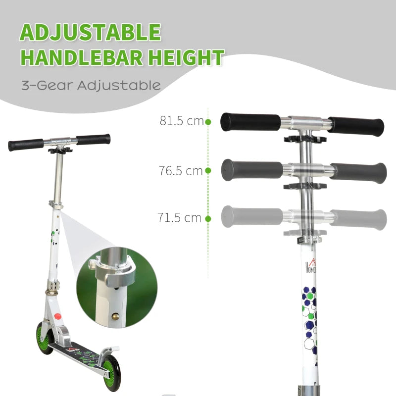 HOMCOM Scooter for Kids - White