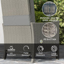 Outsunny 5 PCS Rattan Garden Furniture Set w/ Cushions