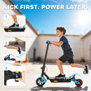 AIYAPLAY Electric Scooter For Kids With LCD Display, Up To 15 KM/H, Blue