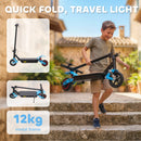 AIYAPLAY Electric Scooter For Kids With LCD Display, Up To 15 KM/H, Blue