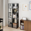 HOMCOM 5-Tier Bookshelf, Freestanding Display Storage Unit