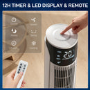 HOMCOM Air Cooler Ice Cooling Fan For Bedroom, Living Room, White