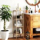 Bathroom Storage Shelving Unit, Freestanding Bamboo Shelves, Natural