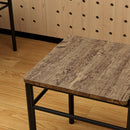 HOMCOM 5 Piece Dining Table and Chairs Set, Space Saving, Oak