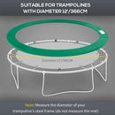 HOMCOM 12ft Trampoline Pad Surround Pad Thick Foam Replacement Spare Green